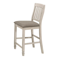 Coaster Furniture 192819 Sarasota Slat Back Counter Height Chairs Grey and Rustic Cream (Set of 2)